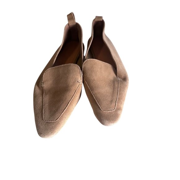 Asos tan pointed toe leather flats size 6 - Picture 3 of 6